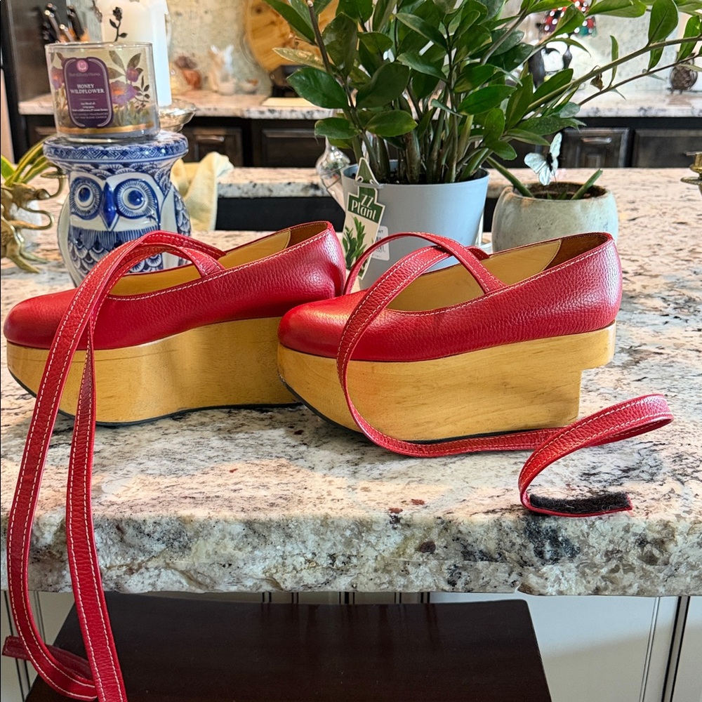 Vivienne Westwood Red Rocking Horse Ballerina platforms - Picture 3 of 4